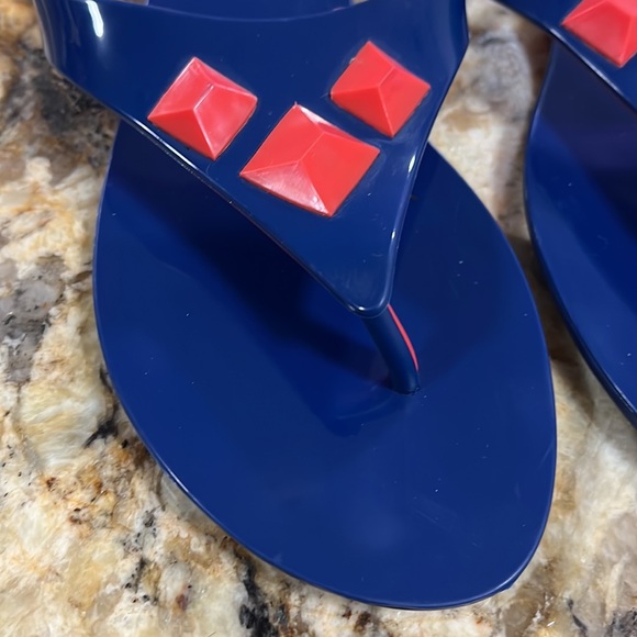 Melissa Shoes Blue / Coral Jelly Multicolor Sandals size 9 - Picture 2 of 13